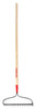 Razor-Back 66.33 in.   L X 16 in.   W Steel Bow Rake Wood Handle