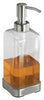 iDesign Brushed Clear Plastic Soap Pump