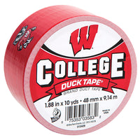 Duck College Logo Duct Tape High Performance 10 Yd. Wisconsin