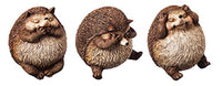 HEAR,SEE,SPEAK HEDGEHOG STATUARY