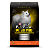 Dog Food, Dry, Bright Mind Chicken & Rice, 30-Lbs.