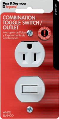 White Single-Pole Switch & Receptacle