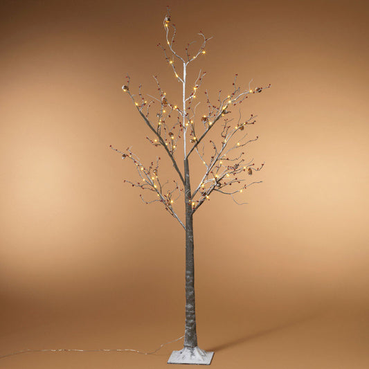 Gerson  Snowy Berry  Christmas Tree  Gray  PVC  1 pk