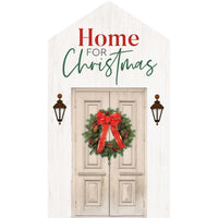 P. Graham Dunn Multicolored Home For Christmas House Block Table Top Decoration (Pack of 4)
