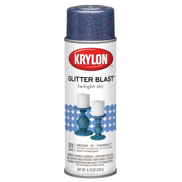 Pintura en aerosol con purpurina Twilight Sky de Krylon, 5,75 oz (paquete de 6)