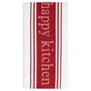 Mu Kitchen Red Cotton Loving Life Kitchen Towel 1 pk (Pack of 4)