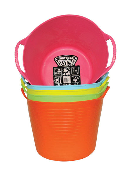 Red Gorilla 3.7 gal. Plastic Flexible Tub Round (Pack of 5)