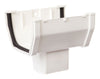 Genova Raingo DuraSpout 2 in.   H X 3 in.   W X 6 in.   L White Vinyl A Gutter Drop Outlet