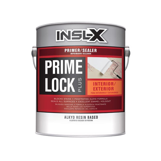Insl-X Prime Lock White Flat Oil-Based Alkyd Primer and Sealer 1 gal (Pack of 4)