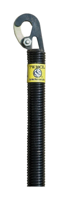 CSC Black Garage Door Spring 230 lbs. Capacity 1-5/16 Dia. x 30 L in. with Spanner Hook Ups
