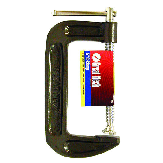 Great Neck 5 in. D C-Clamp 1 pk