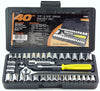 Great Neck 1/4 and 3/8 in. drive S Metric and SAE 6 Point Socket Set 40 pc