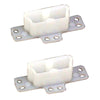 US Hardware Plastic Drawer Bracket 2 pk