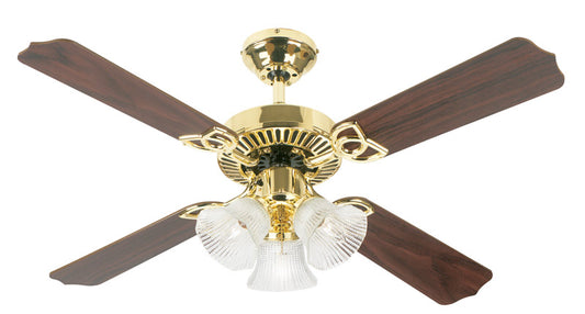 Westinghouse  Crusader  42 in. Polished Brass  Indoor  Ceiling Fan