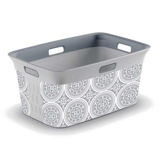 KIS White Plastic Laundry Basket (Pack of 4)