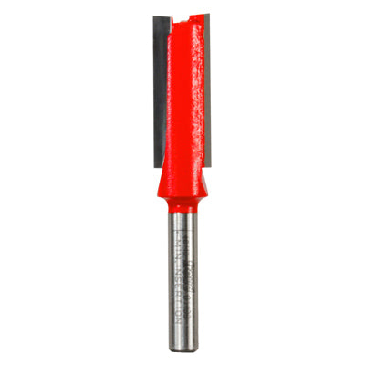 Router Bit, Straight, Double Flute, 1/2-In.