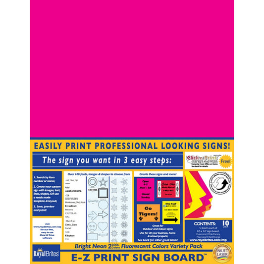 Geographics English Blank Sign 14 in. H X 8.4 in. W