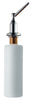 PlumbCraft Chrome Silver/White Metal Lotion/Soap Dispenser