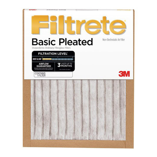 Filtrete 20 in. W X 30 in. H X 1 in. D Fiberglass 5 MERV Pleated Air Filter 1 pk (Pack of 6)