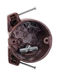 Carlon  3-1/2 in. Round  Phenolic  1 gang Electrical Ceiling Box  Brown