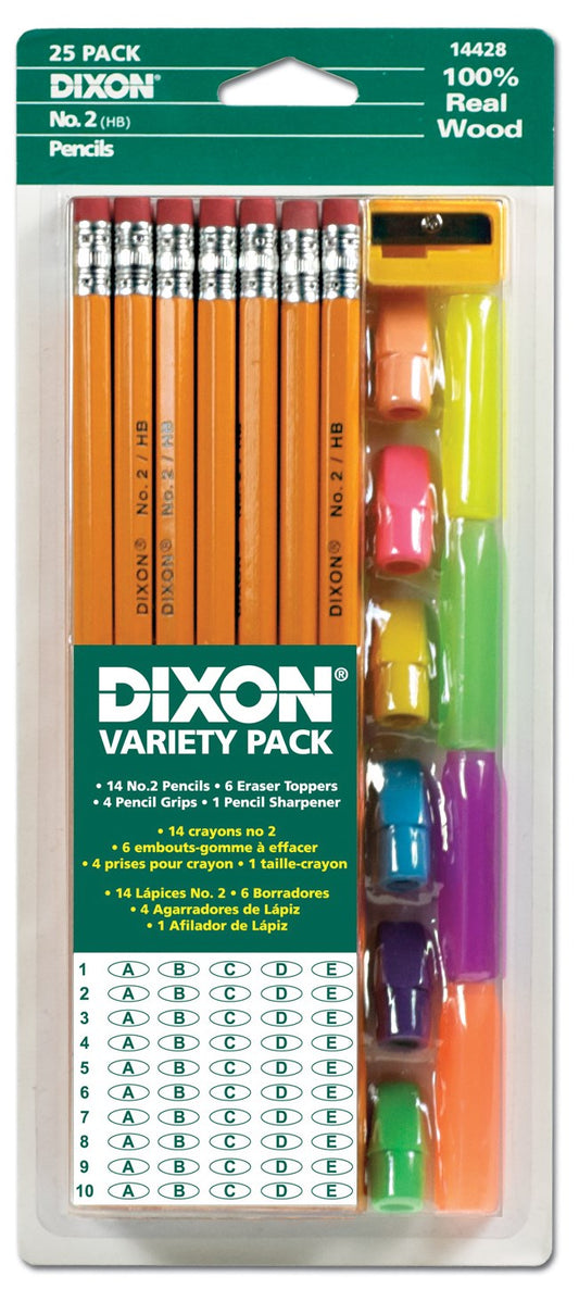 Dixon Ticonderoga 14428 Pencil Variety Pack 24 Piece                                                                                                  