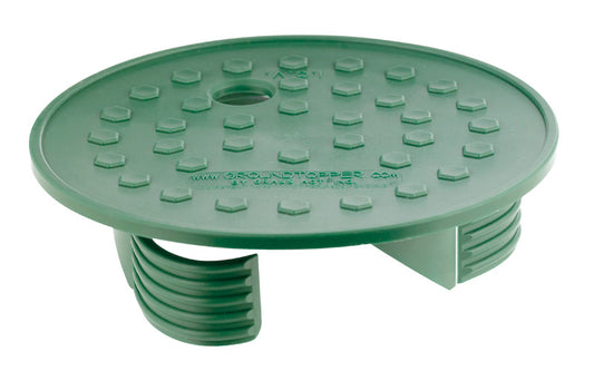 Groundtopper 7 7/16 in. W X 1 7/8 in. H Round Valve Box Lid Green