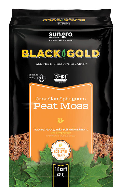 Black Gold  Organic Sphagnum Peat Moss  3 cu. ft.