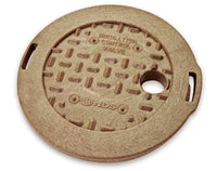 6" Round Overlapping Cover, Sand