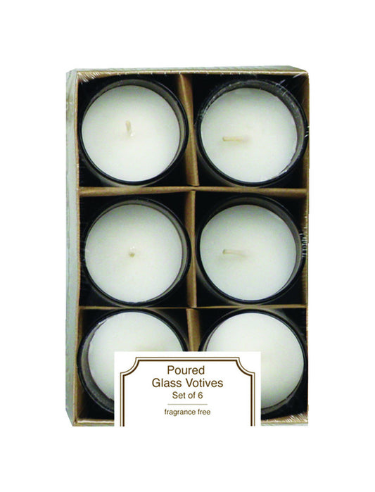 Langley Empire  White  No Scent Accent  Candle  2.5 in. H x 2 in. Dia.