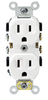 Leviton 15 amps 125 V Duplex White Outlet 5-15R 10 pk