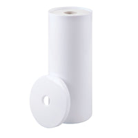 iDesign Una White Plastic Toilet Paper Holder