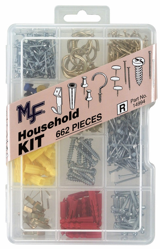 Midwest Fastener 14994 662 Piece Household Assortment Kit