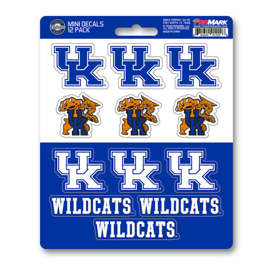 University of Kentucky 12 Count Mini Decal Sticker Pack