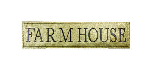 Celebrations  12.01 in. H x .47 in. W x 48.11 in. L Metal  Farm House Sign (Pack of 4)