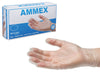 AMMEX Professional Vinyl Disposable Exam Gloves Large Clear Powder Free 100 pk