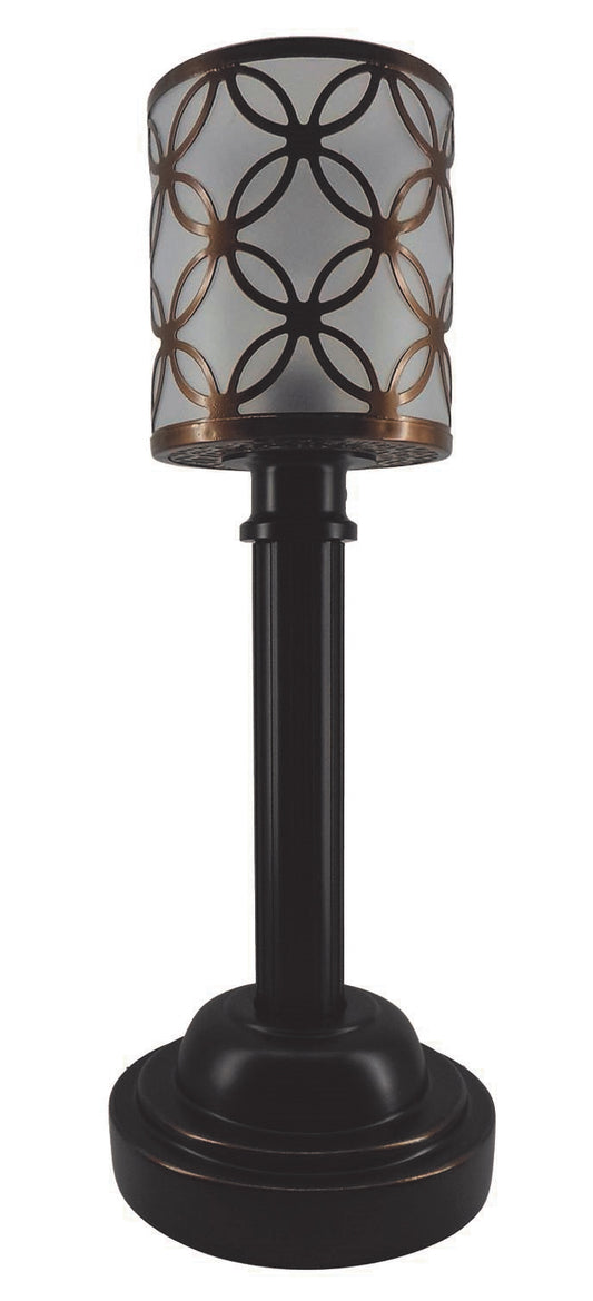 Torch Light VL-18L1BR 18" Antique Bronze/Matte Black Wireless & All-Weather Multi-Use Table Lamp PLUS
