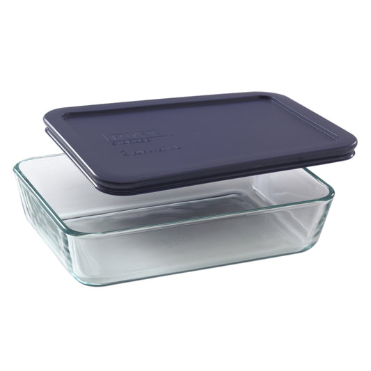 Pyrex 6017471 Storage Plus® Rectangular Dish WIth Plastic Cover (Pack of 6)