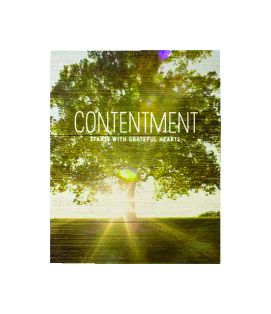 Hallmark Contentment Plaque Wood 1 pk (Pack of 2)