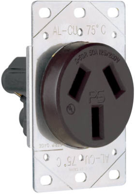 Flush Outlet 50A 125/250V 3W
