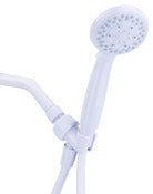 LDR 520 3150WT-WS 3 Function White Handheld Shower W/ Hose & Shower Mount
