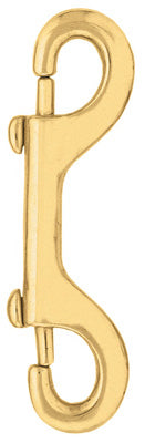 Livestock Hardware, #162 Double Snap, Brass, 4-In.