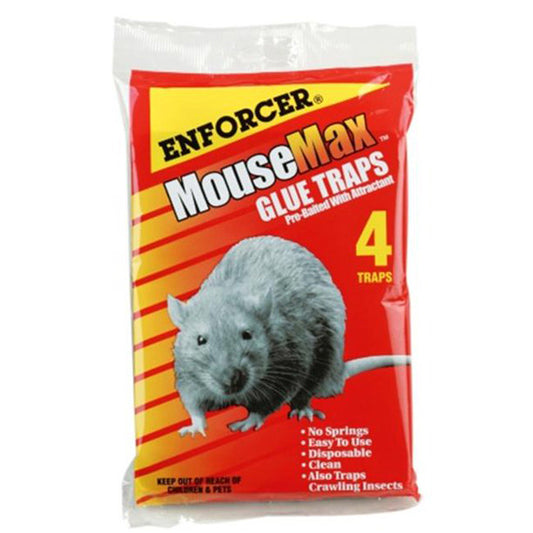 Enforcer MouseMax Non-Toxic Glue Pad For Mice and Rats 4 pk