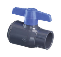Spears  1-1/4 in. Slip   x 1-1/4 in. Dia. Slip  PVC  Utility Ball Valve