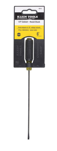 Klein Tools 1/8 in. X 6 in. L Cabinet Mini Screwdriver 1 pc