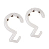 Excell White Plastic Shower Curtain Rings 12 pk