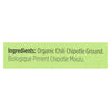 Spicely Organics - Organic Chipotle Chili - Ground - Case of 6 - 0.45 oz.