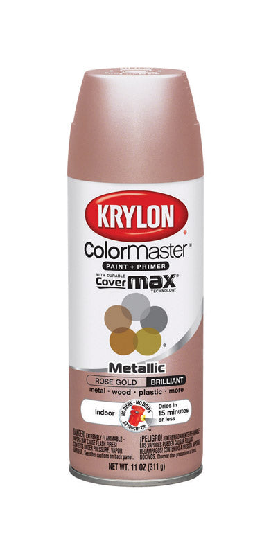 Krylon  ColorMaster  Rose Gold  Spray Paint  11 oz.