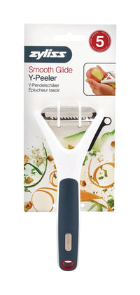 Zyliss  Smooth Glide  1.18 in. W x 7.9 in. L Gray/White  ABS/Stainless Steel  Y-Peeler