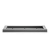 Bloem 4 in.   H X 14 in.   W X 6 in.   D Plastic Trio Flight Planter Charcoal