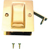 Prime-Line Polished Solid Brass Pocket Door Privacy Lock 1 pk